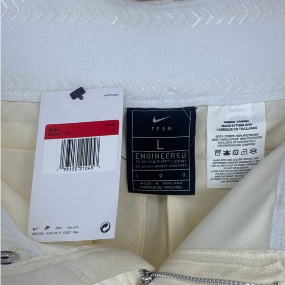 NWT Nike Vapor Select Cream Baseball/Softball Pants Kids Size Large (BQ6421-120) - Picture 2 of 4